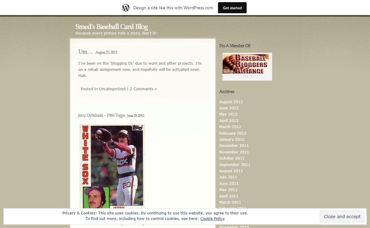 Smed's Baseball Card Blog | Because every picture tells a story, don't it!