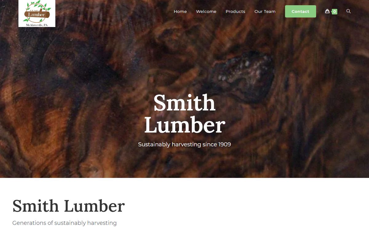 R M Smith Lumber – Sustainable lumber for the craftsman since 1909