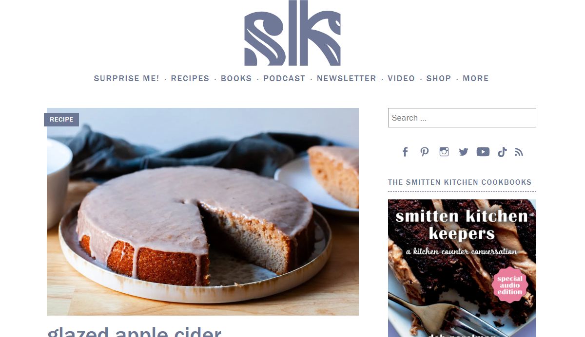 smitten kitchen – Fearless cooking from a tiny NYC kitchen.