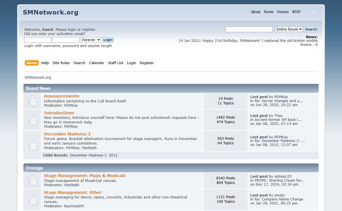SMNetwork.org - Index