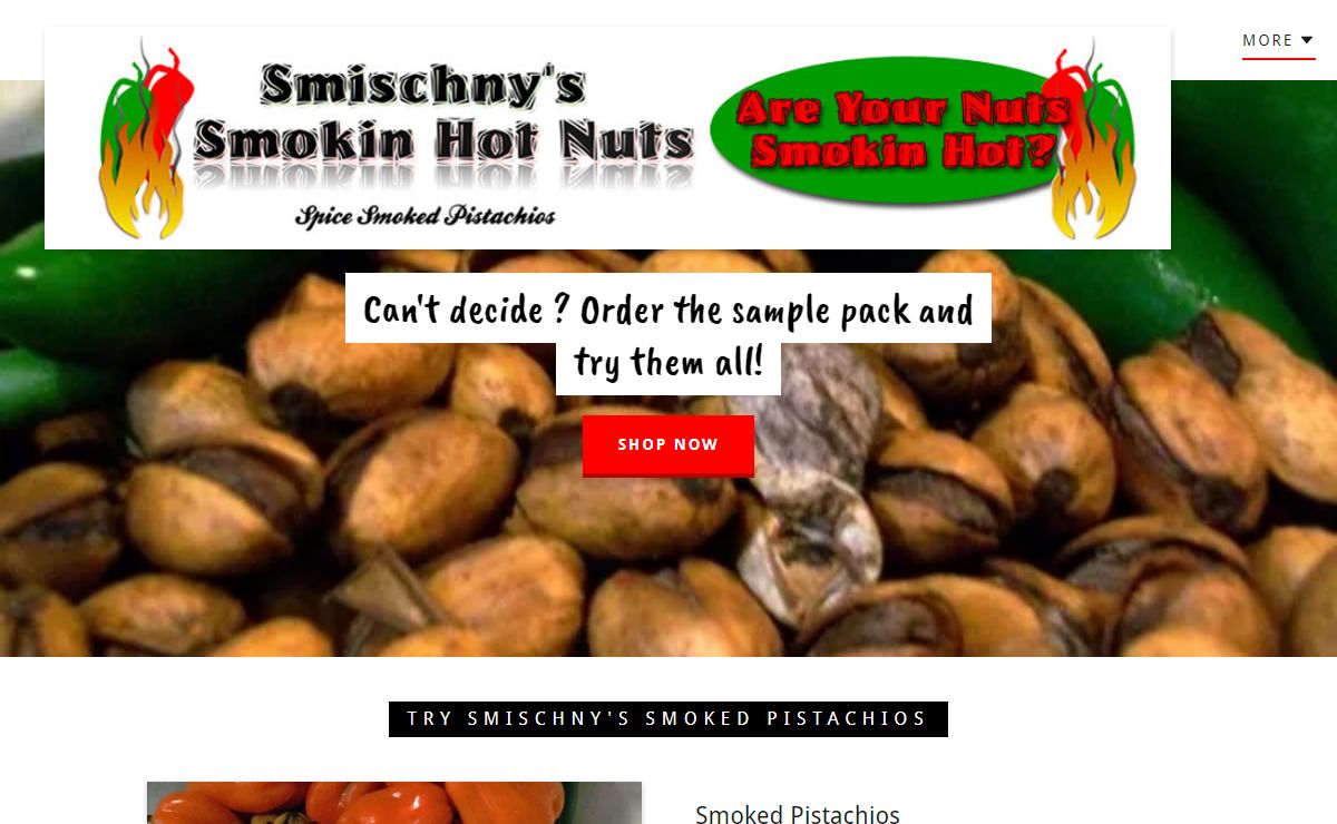 Smischny's Smoking Hot Nuts | Pistachio Nuts | Texas