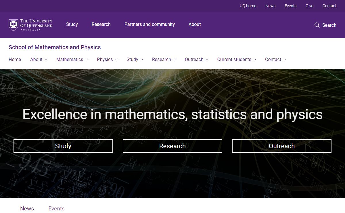 School of Mathematics and Physics - University of Queensland