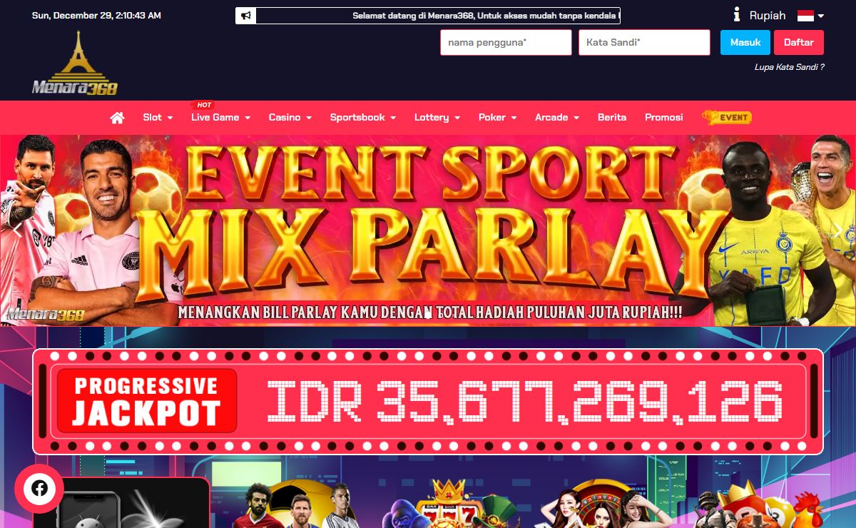 Menara368: Situs Judi MPO Slot Online Gacor Terpercaya No. 1 di Indonesia