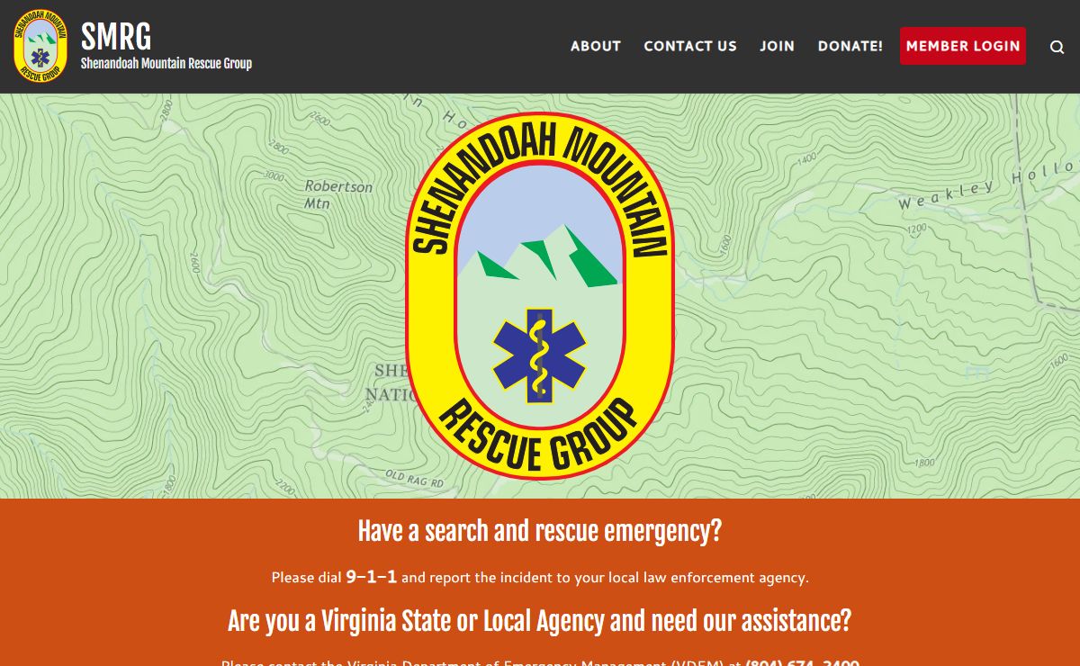 SMRG – Shenandoah Mountain Rescue Group