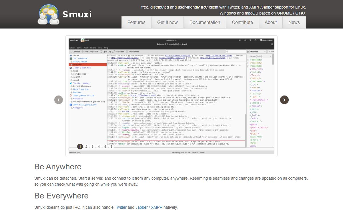 Smuxi - IRC Client