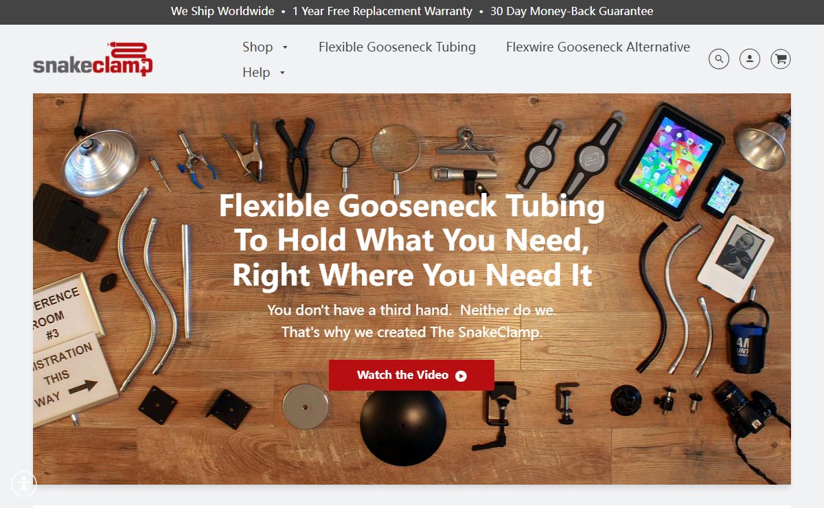 SnakeClamp Products Flexible Gooseneck Tubing Stands and Mounts