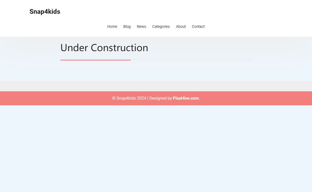 Snap4kids – Currently Under Construction – Doing A Redo for 2024 – And Yes, You Are Viewing A Template Right Now