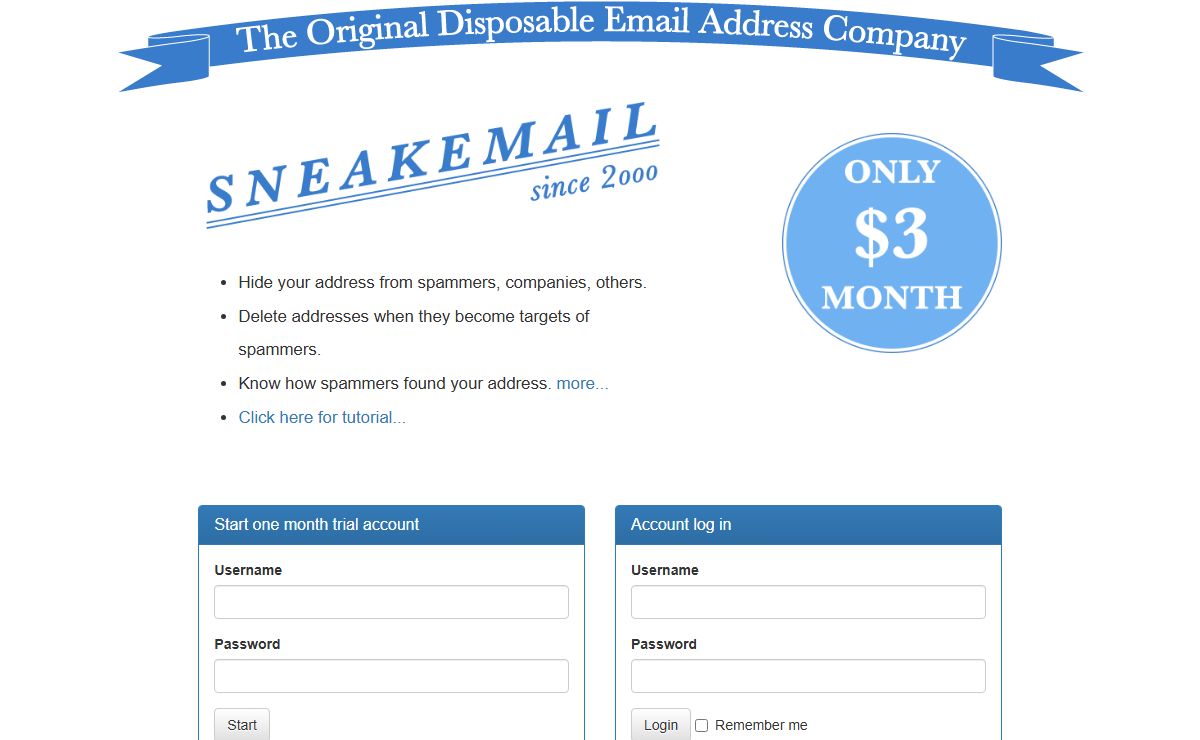Sneakemail