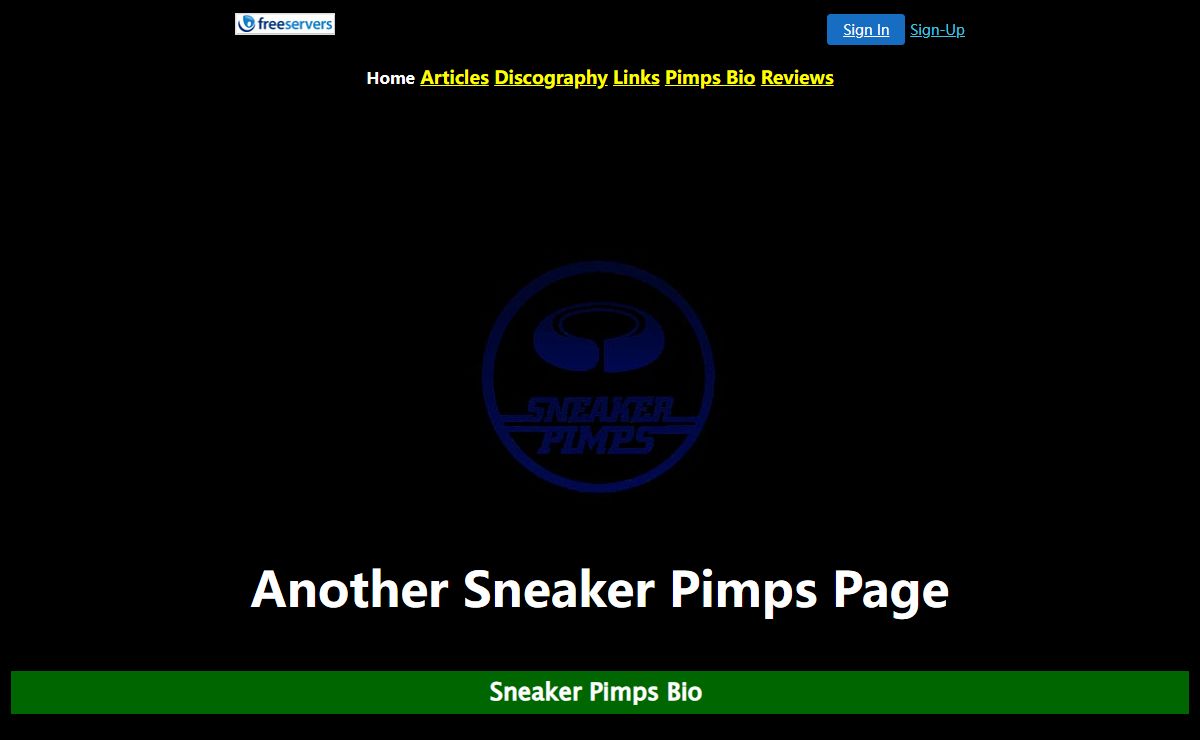 Another Sneaker Pimps Page
