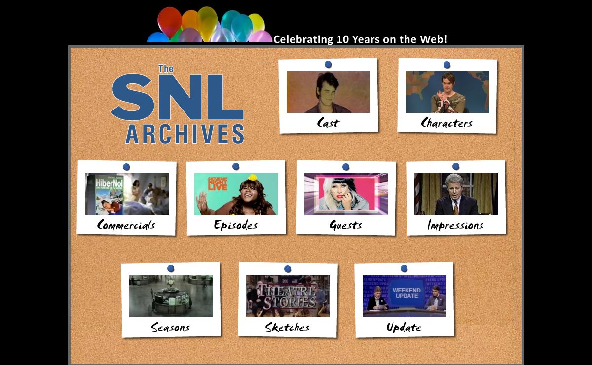 Welcome to The SNL Archives | Celebrating 10 Years on the Web!