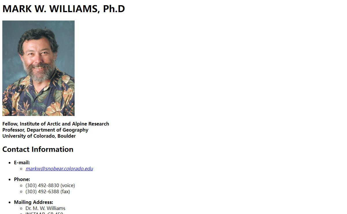 Mark W. Williams, Ph.D