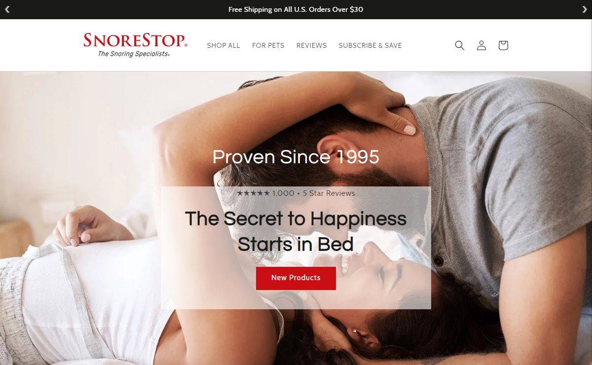 SnoreStop® | The Snoring Specialists® since 1995 | Spray & Tablets