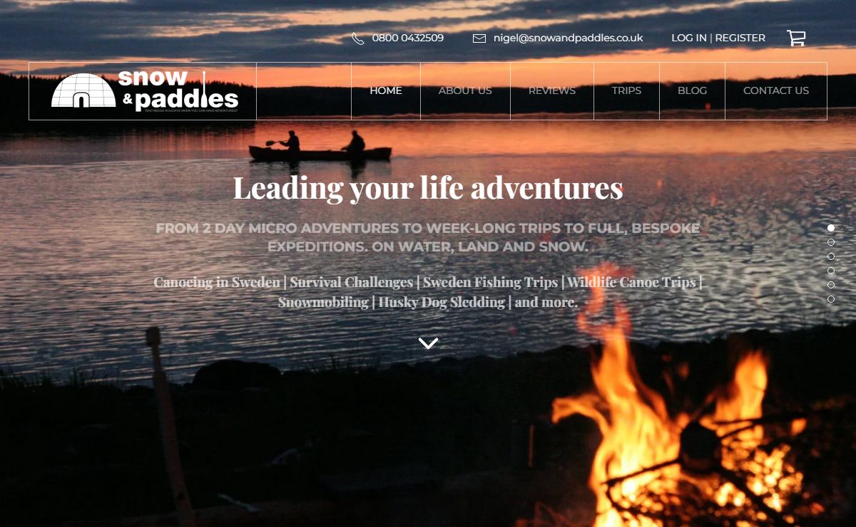 Home - Snow and Paddles | Adventures & Expeditions | UK & Sweden
