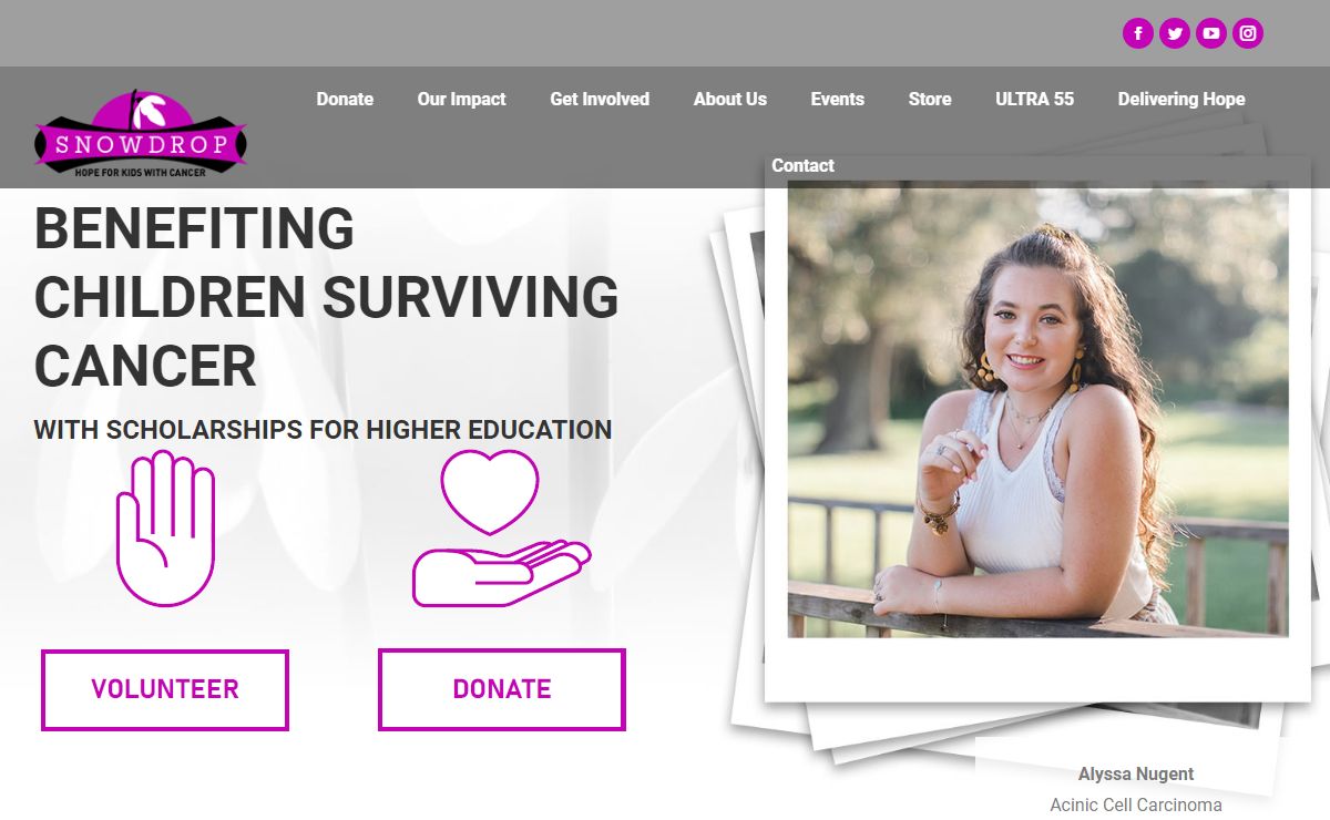 snowdropfoundation.org – Hope for kids with cancer.