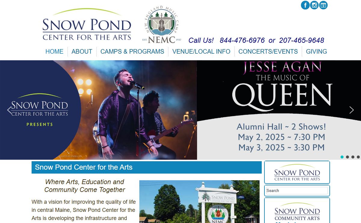 Snow Pond Center for the Arts - Public Events & Summer Camps