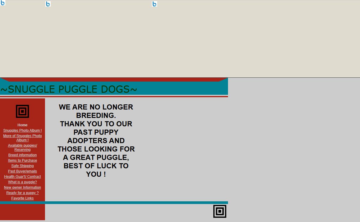 ~SNUGGLE PUGGLE DOGS~