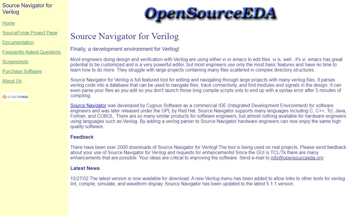 Source Navigator for Verilog