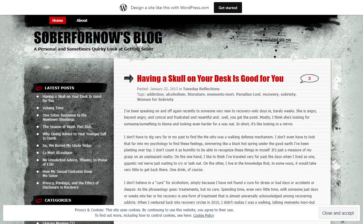 Soberfornow's Blog | A Personal and Sometimes Quirky Look at Getting Sober