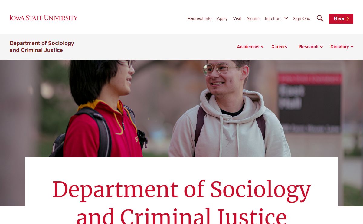 Department of Sociology and Criminal Justice