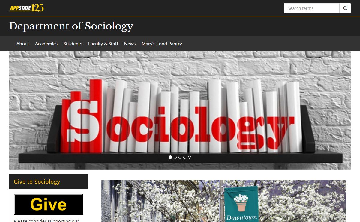 Department of Sociology | Appalachian State University