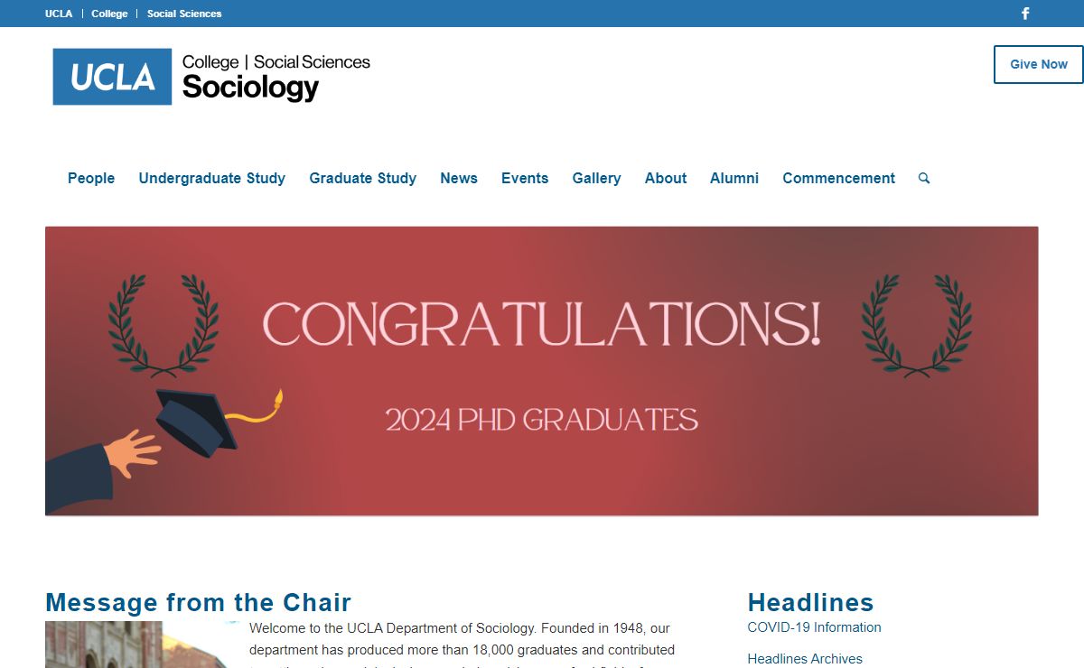 UCLA Sociology - UCLA Department of Sociology