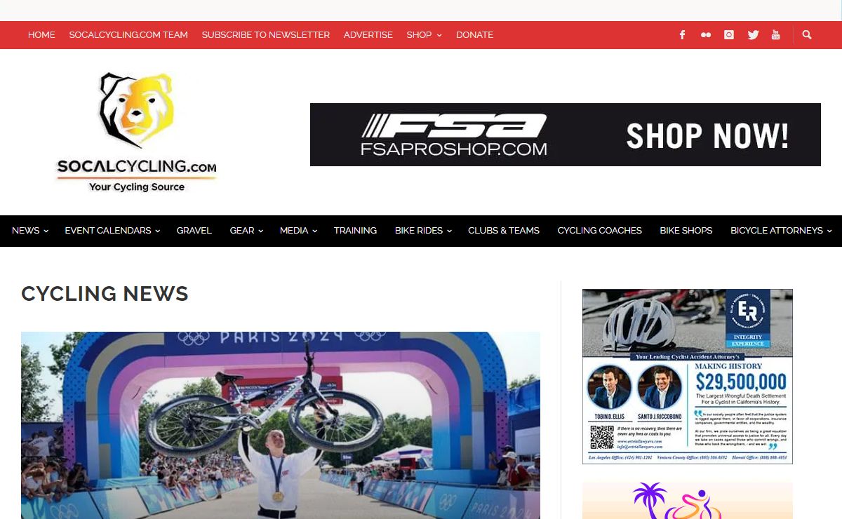 SoCalCycling.com - Find Cycling Events, Bike Rides, Tips & News