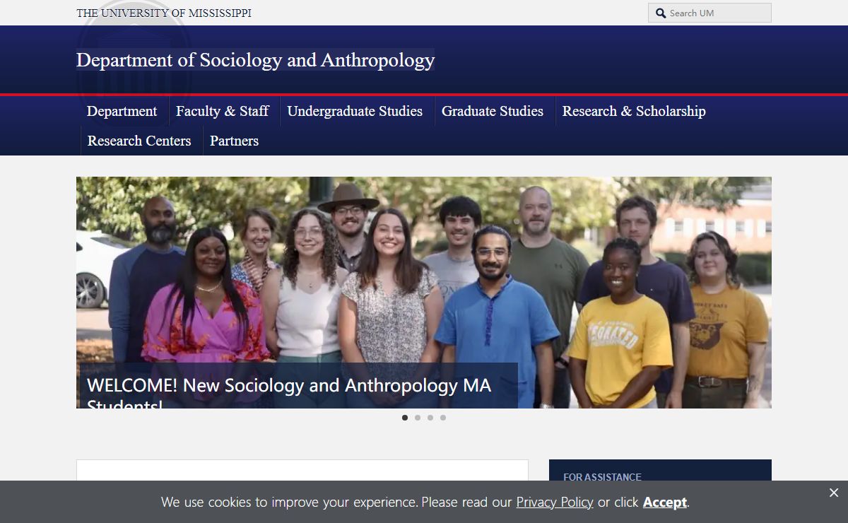 Department of Sociology and Anthropology | Ole Miss