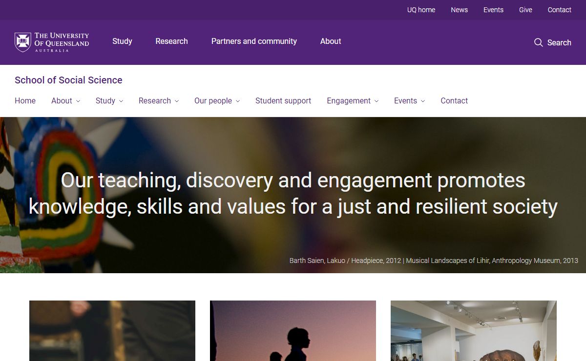 School of Social Science - University of Queensland