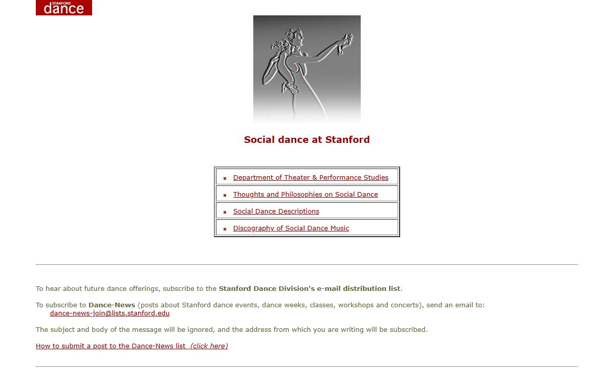 Social Dance at Stanford