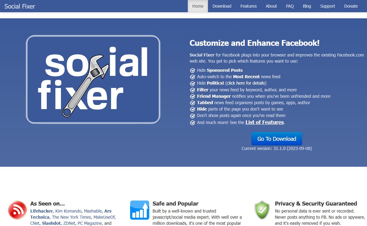 Social Fixer for Facebook fixes annoyances, adds features, and enhances existing functionality to make Facebook more fun and efficient