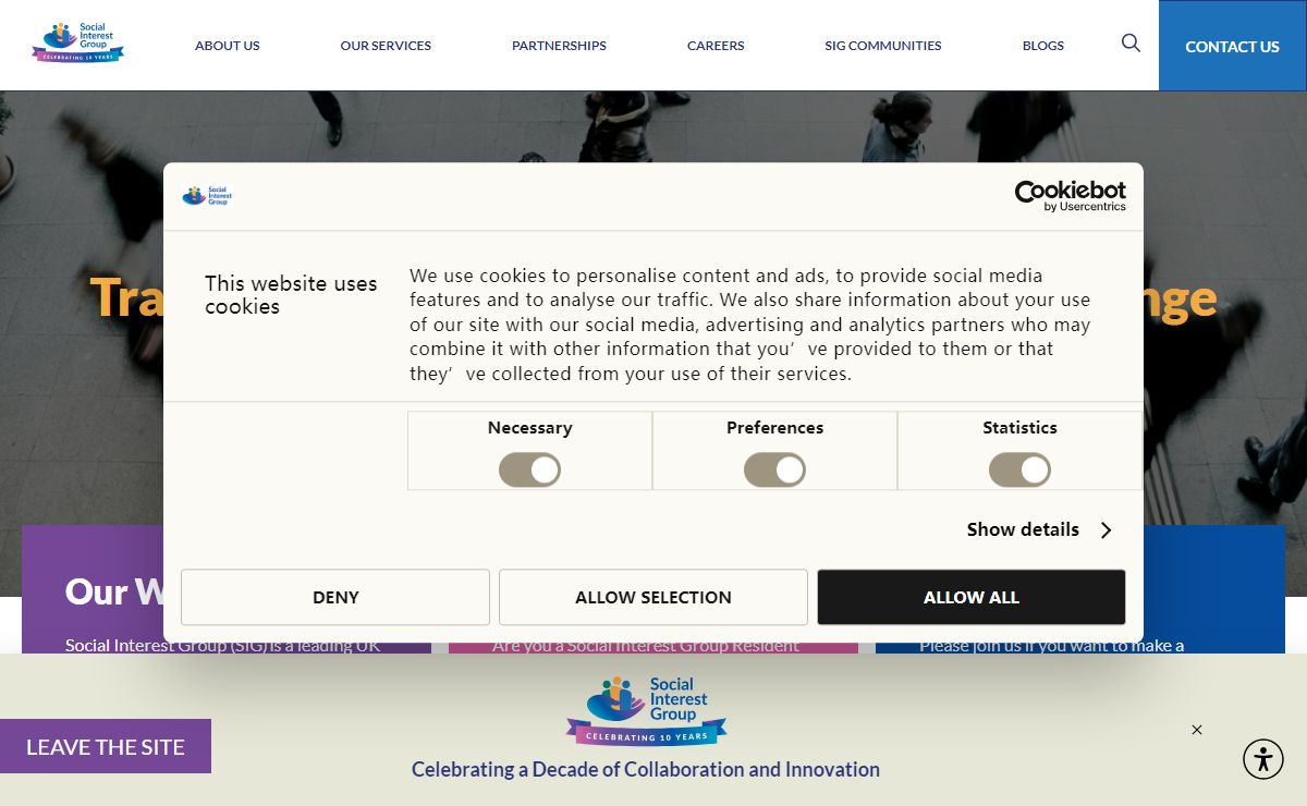 Home Page - Social Interest Group