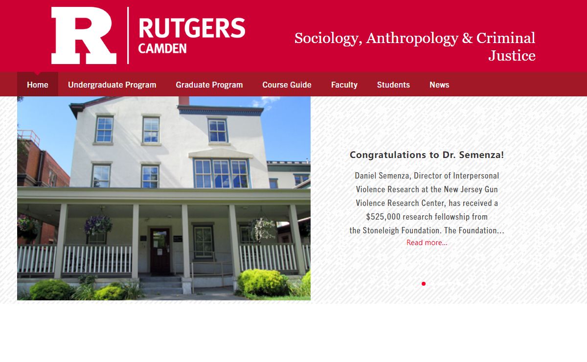 Sociology, Anthropology & Criminal Justice