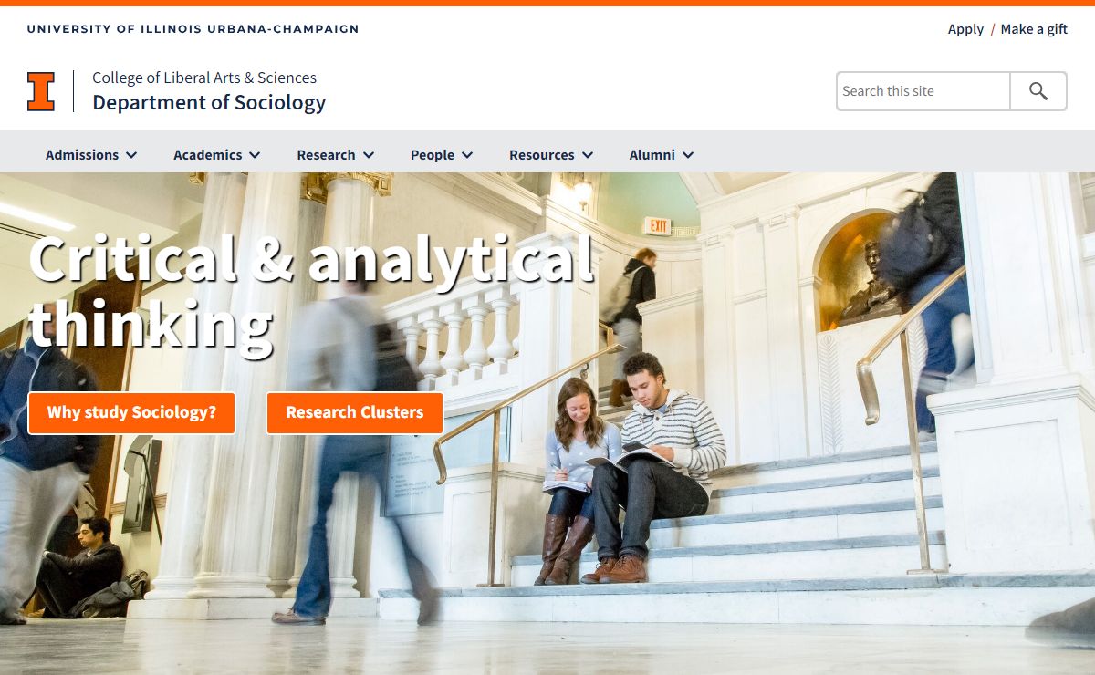Home | Department of Sociology | Illinois