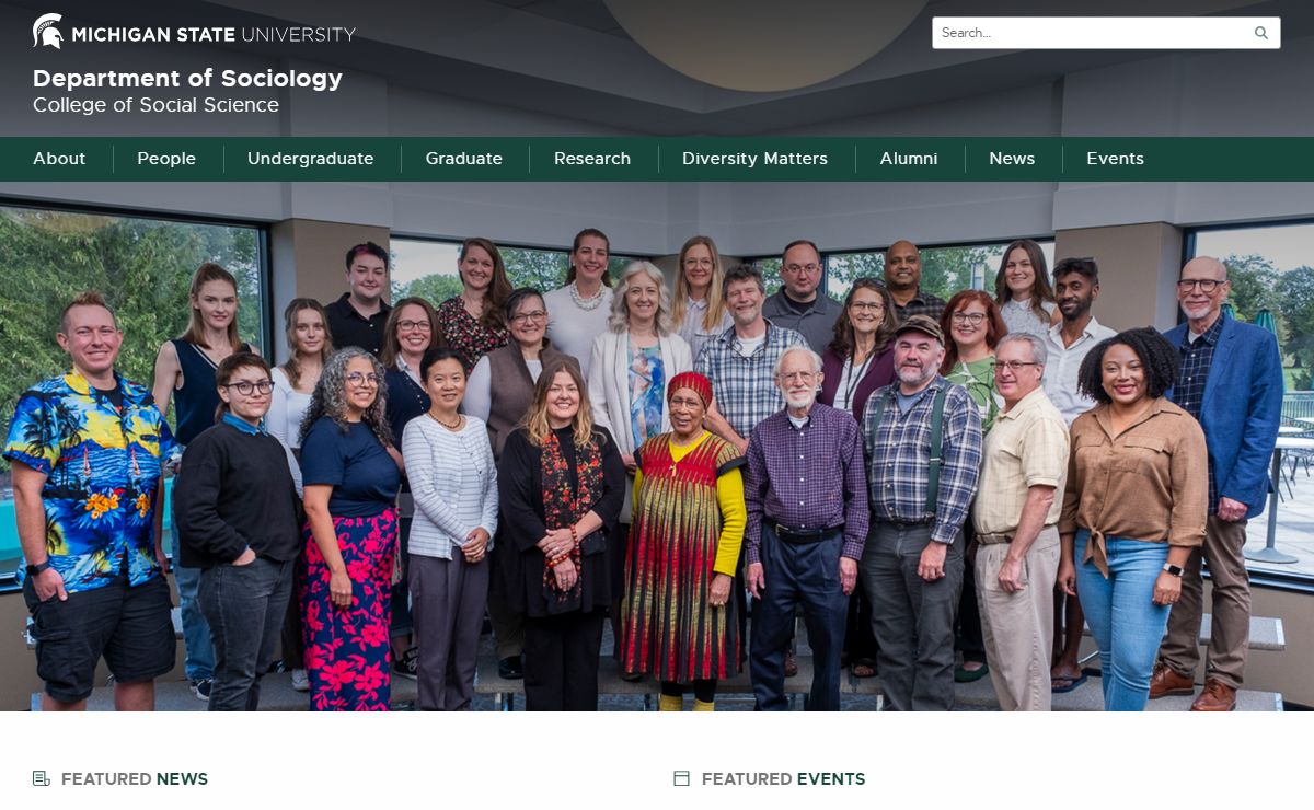 Department of Sociology | Michigan State University