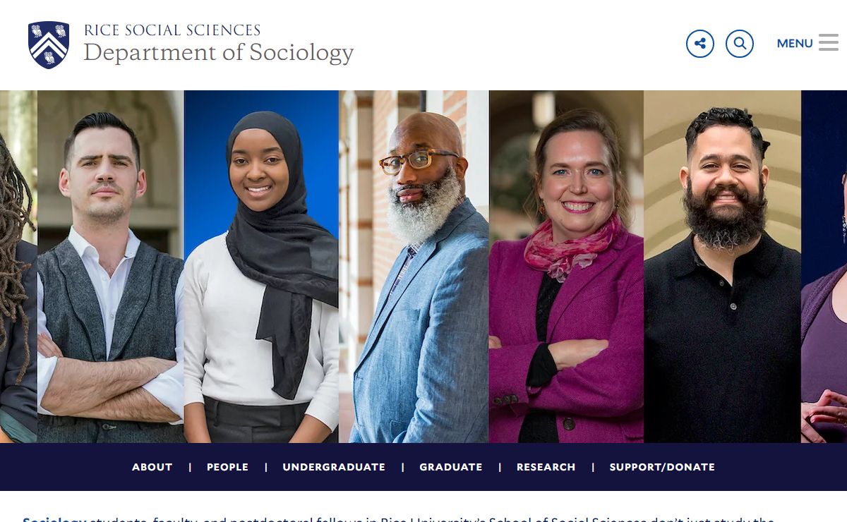 Department of Sociology | Rice University