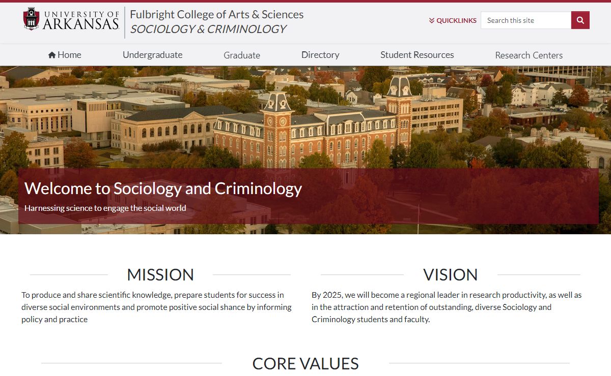 Home | Sociology & Criminology | University of Arkansas