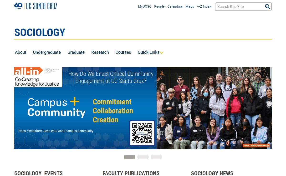 UC Santa Cruz - Sociology Department