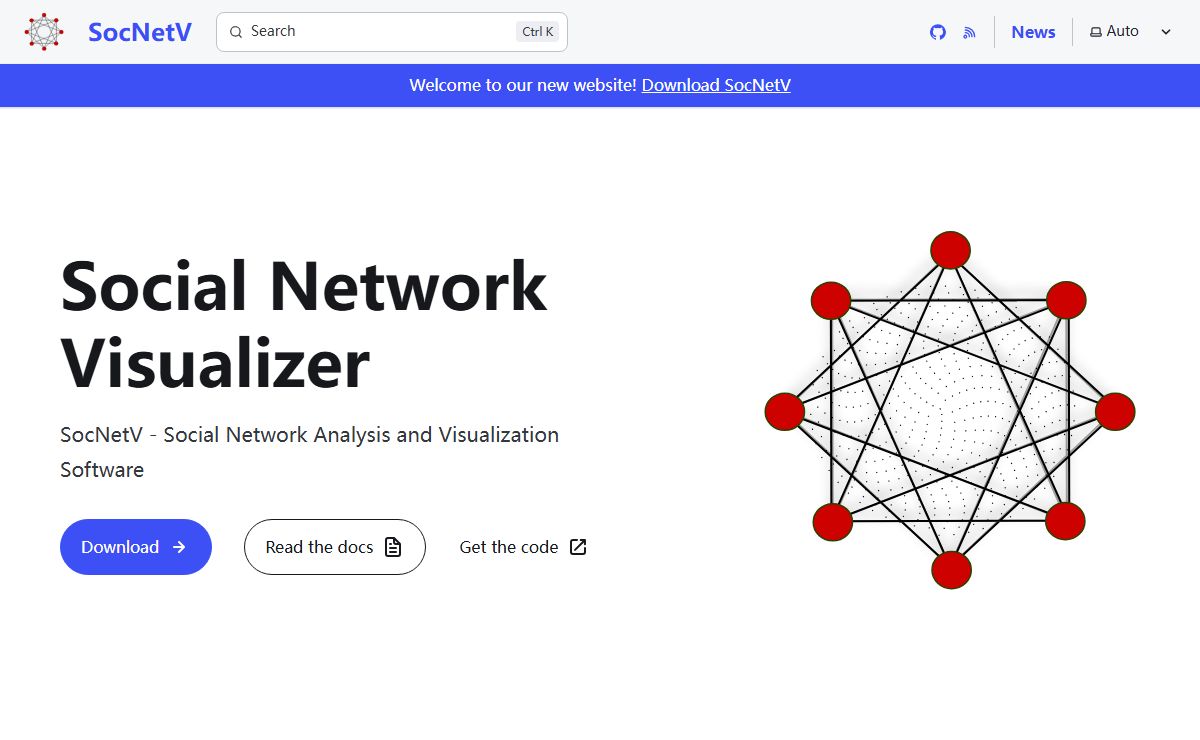 SocNetV - Social Network Analysis and Visualization Software