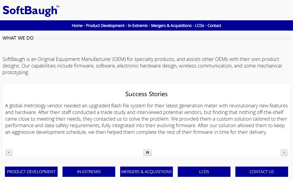 SoftBaugh, Inc. - Rapid Product Development and OEM for Interesting Niche Products