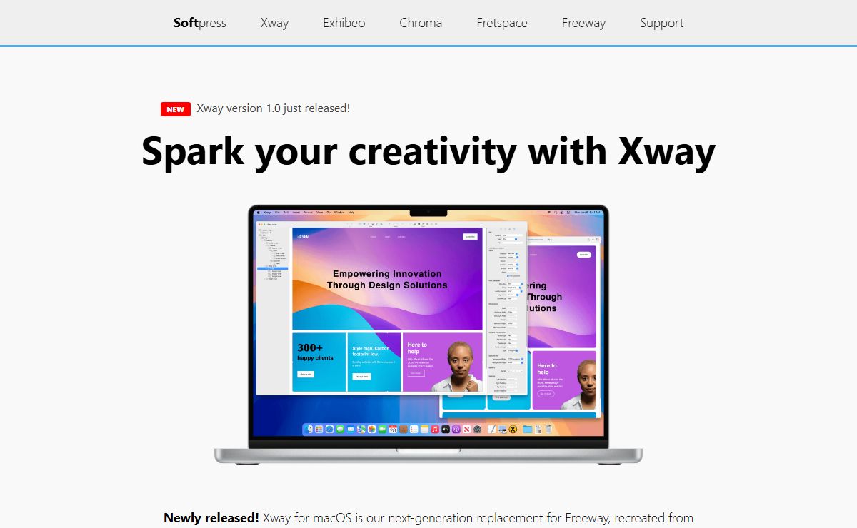 Softpress » Rather good design software for Mac