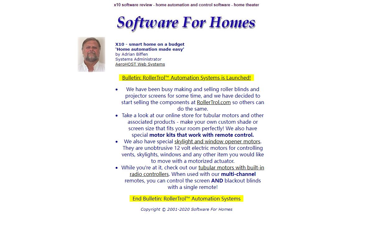 Home automation, Security Control Software
