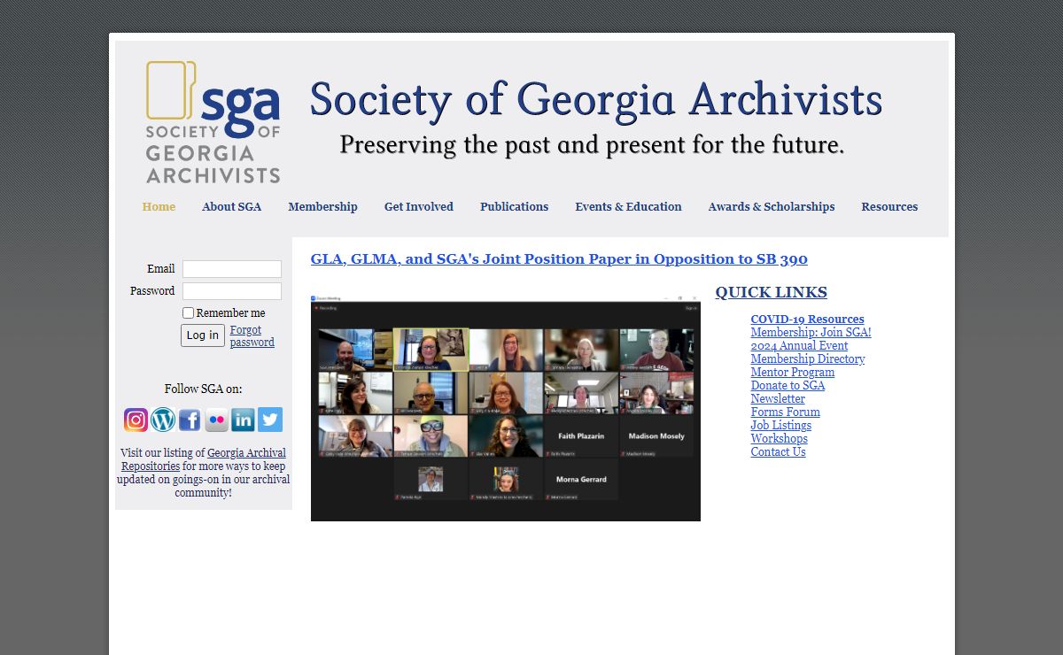 Society of Georgia Archivists - Home