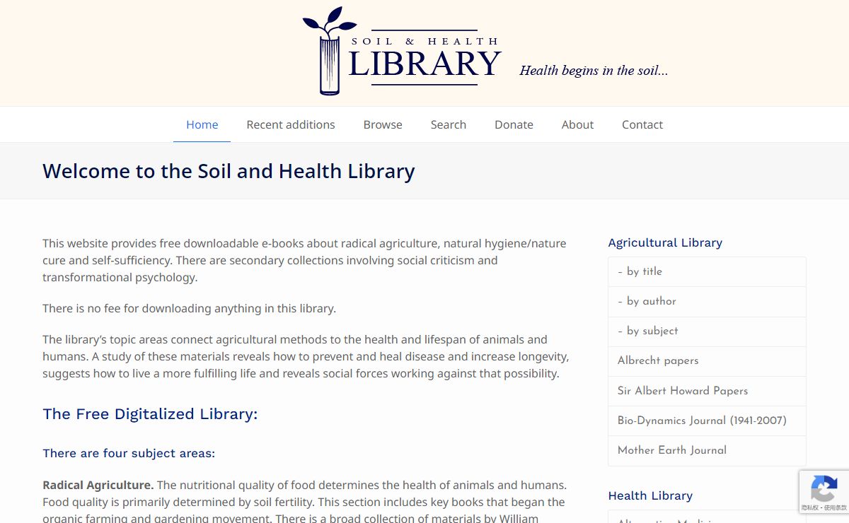 Soil and Health Library – Health begins in the soil