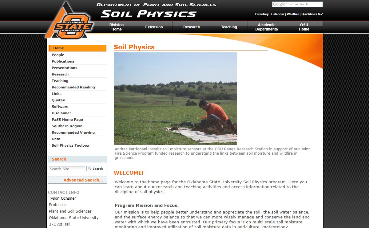 Soil Physics — Welcome
