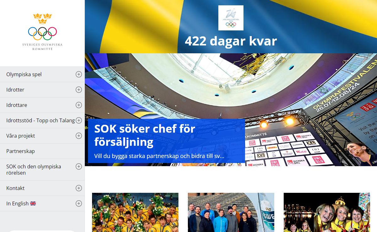 Sveriges Olympiska Kommitté - Sveriges Olympiska Kommitté startsida - samlingssidan för olympisk verksamhet i Sverige