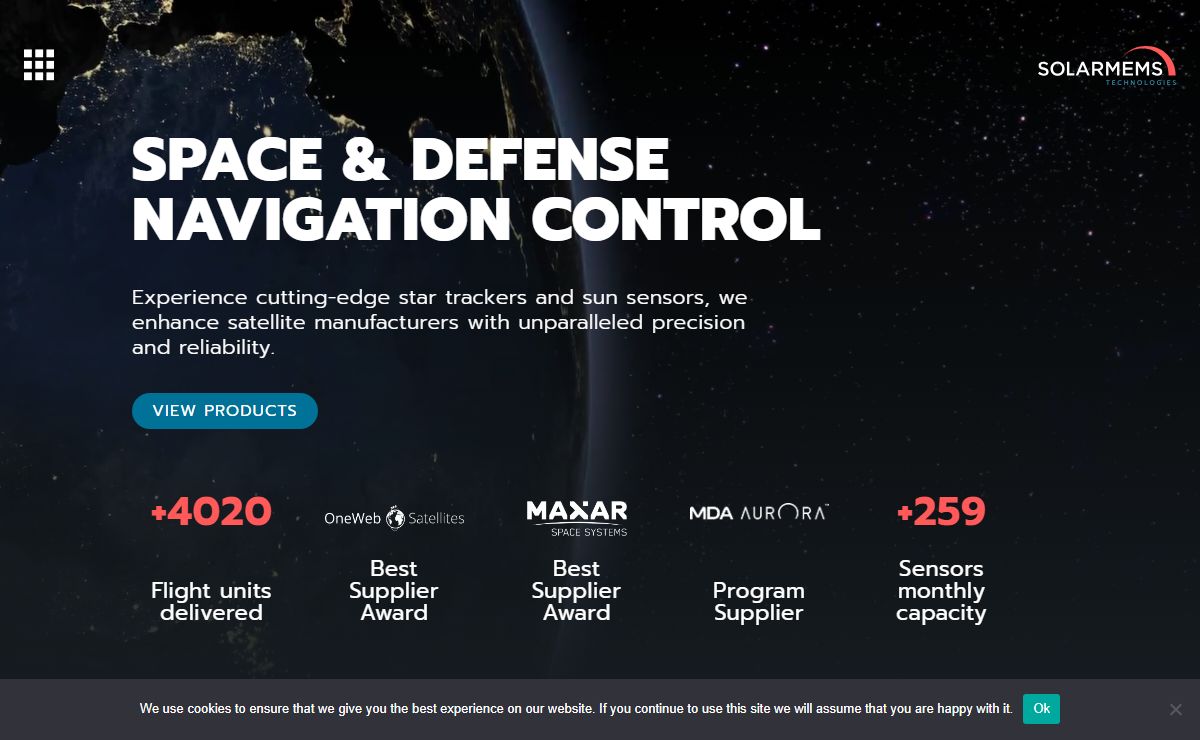 SOLAR MEMS Technologies · EXCELLENT PERFORMANCE SUN SENSORS