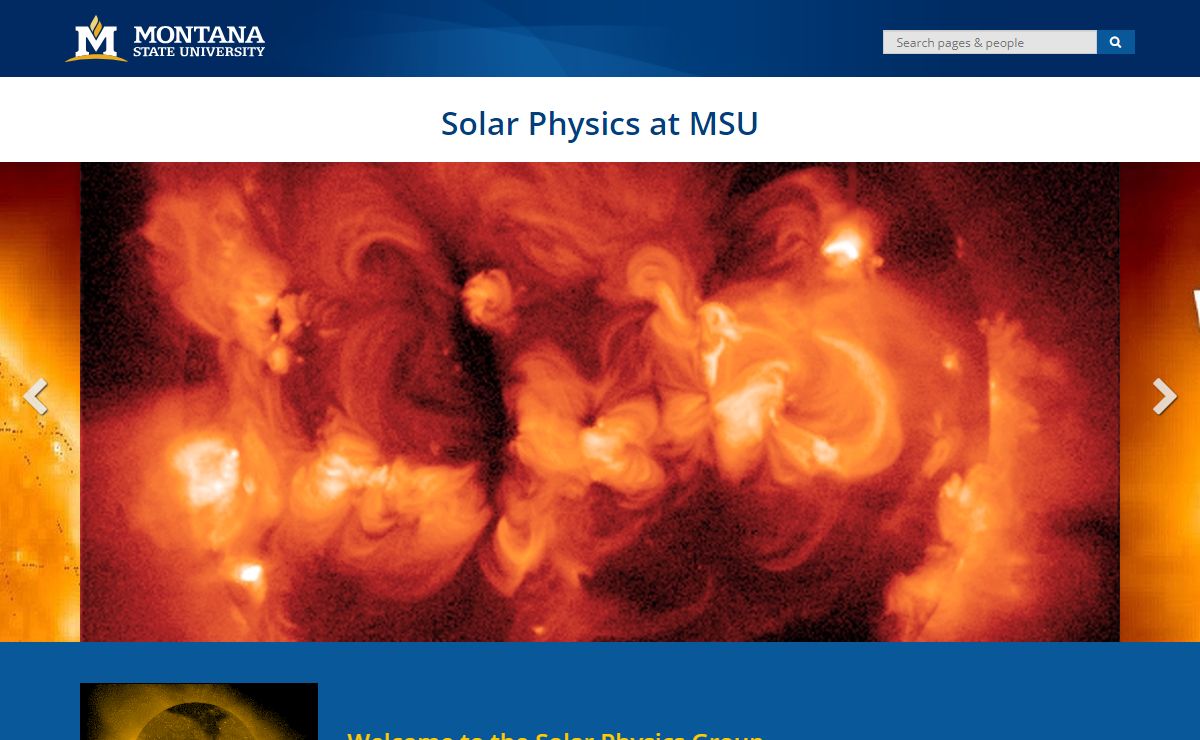 Solar Physics at MSU - Solar Physics at MSU | Montana State University