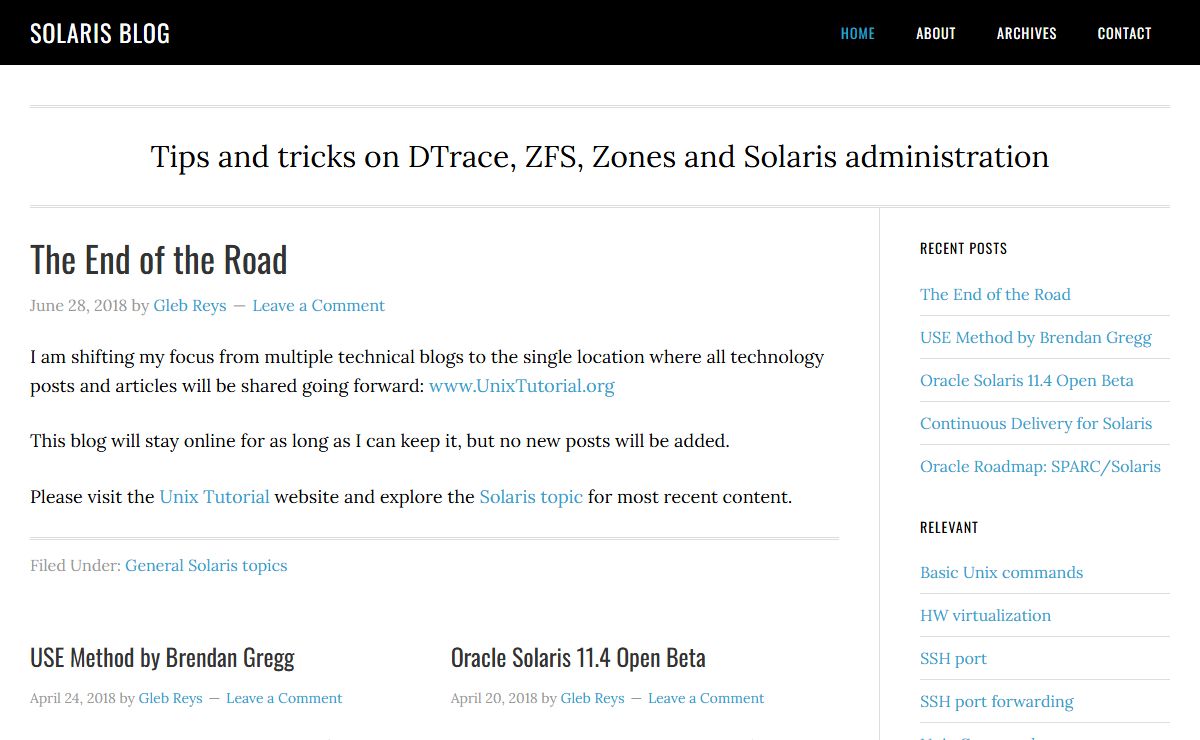 Solaris Blog