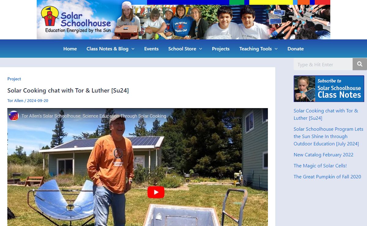 Solar Schoolhouse - Education Energized by the Sun