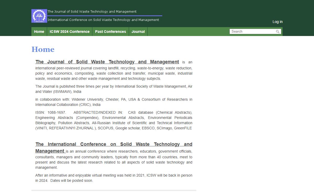 The Journal of Solid Waste